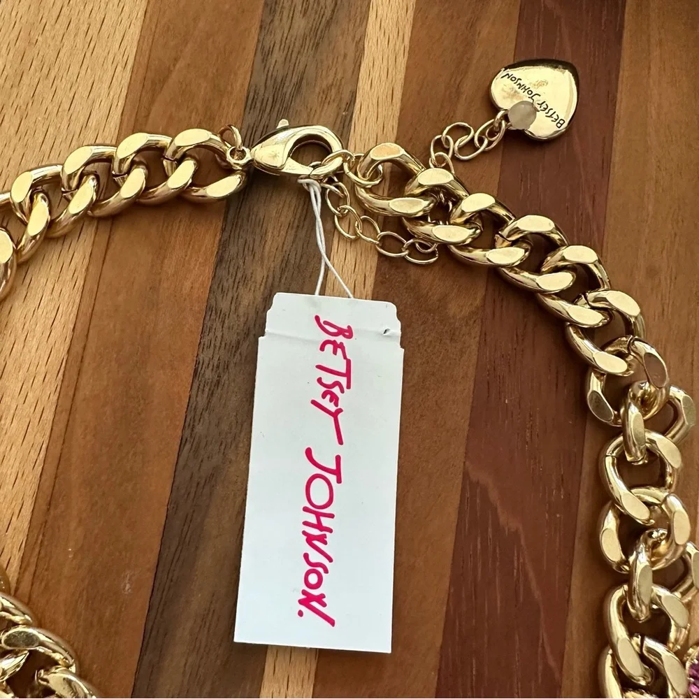 Betsey Johnson Flower Statement Necklace